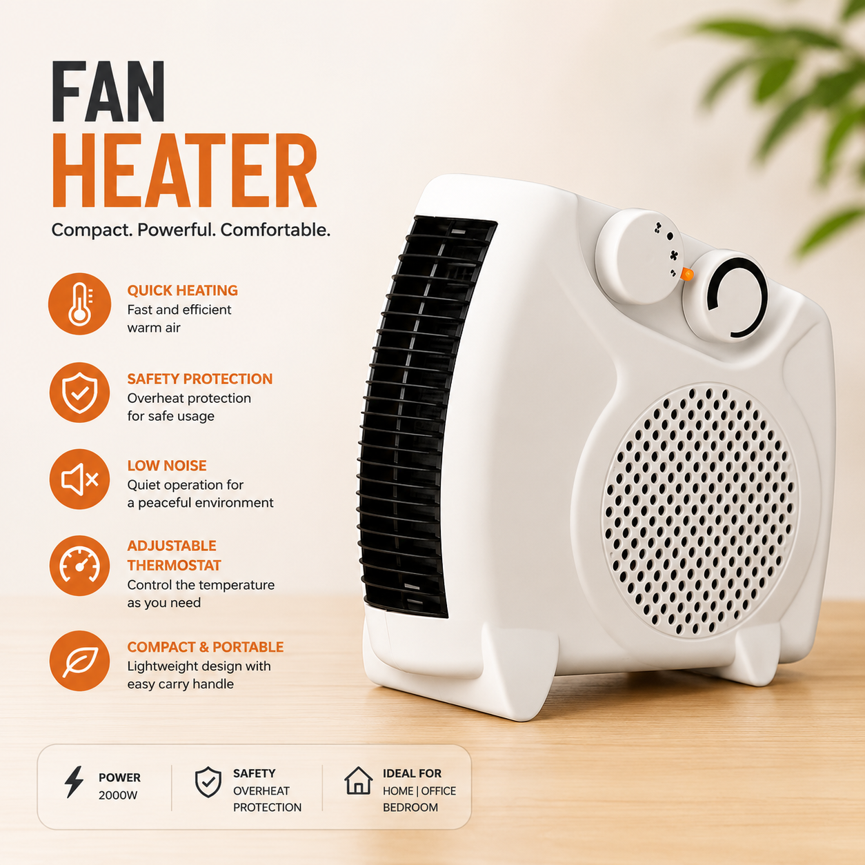 700W High Performance powerful motor 2 Speed Control (low & high) Stainless steel blade Ergonomic design with comfortable grip Easy to clean (detachable shaft) Multi-purpose use