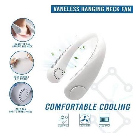 Viral Portable Cordless Neck Fan | Rechargeable USB Port | Long charge backup | Bladeless Neck Fan for Women & Men