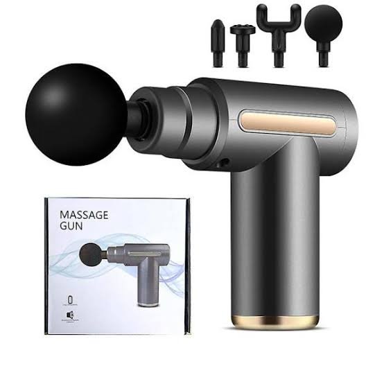 Muscle White Massage Gun Deep Tissue Massager Physiotherapy Gun, 6 Gear Level Variable Frequency Vibrations