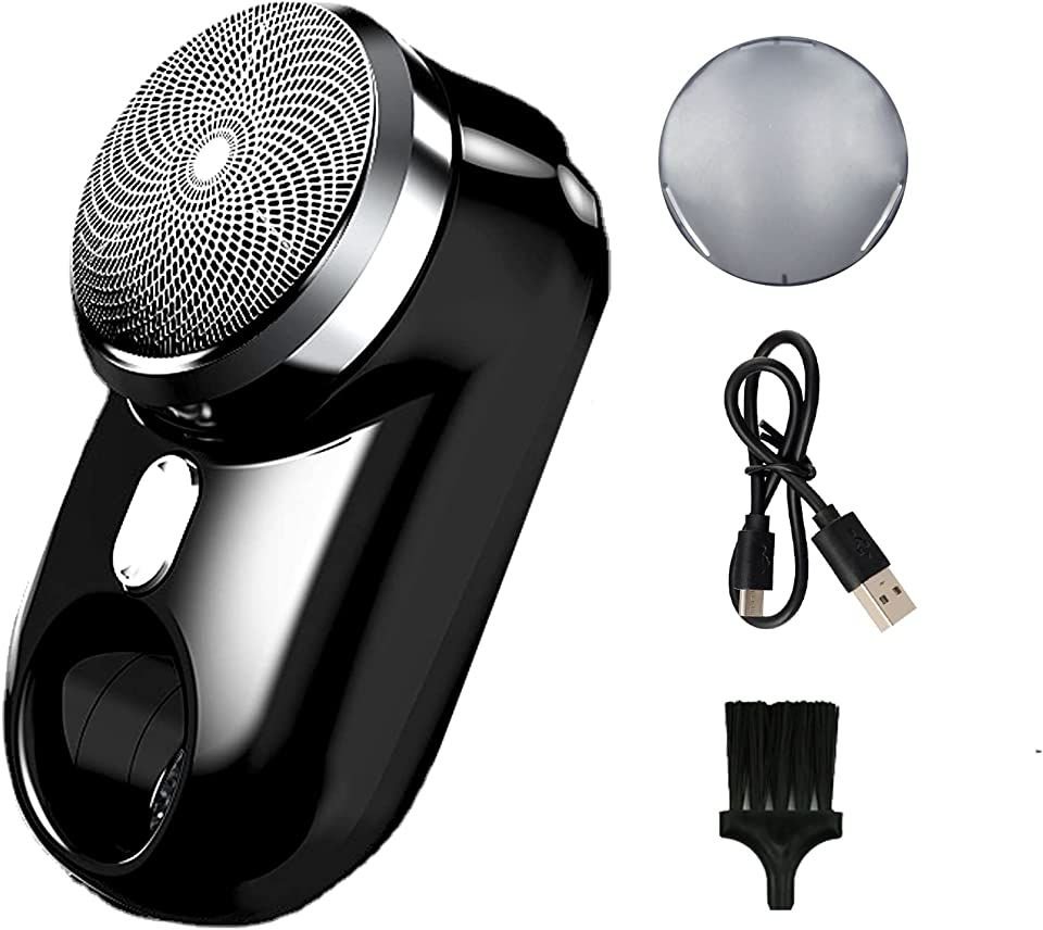 Cordless Mini Electric Shaver USB Rechargeable Waterproof Electric Beard Shaver Lightweight Portable Men's Beard Trimmer