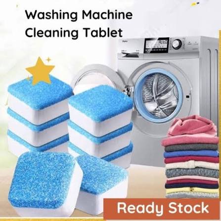 Washing Machine Tablet Cleaner 12 PC Set Stain Dirt Washing Cleaning Drum Clean Detergent Tablet Wash Machine Cleaner