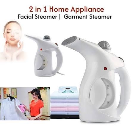facial Handheld Garment Steamer For Clothes Portable Family Fabric Steam Brush, Facial Steamer, Facial Steamer For Face And Nose,Steamer with Cold And Cough (Multicolor)