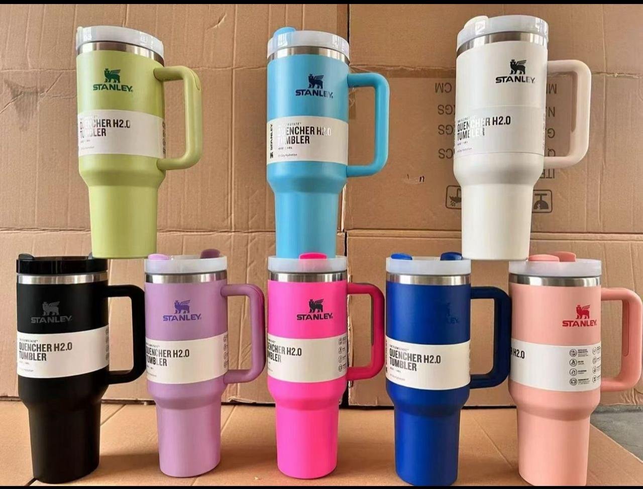 Stanley Quencher H2.0 Tumbler with Handle and Straw 30 oz | Flowstate 3-Position Lid | Cup Holder Compatible for Travel | Insulated Stainless Steel Cup