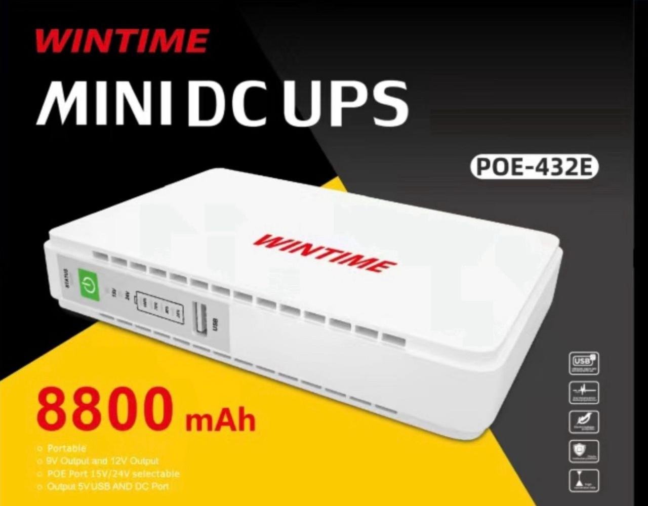 Wintime Router Backup Upto 8 Hours- Mini DC UPS