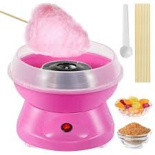 Cotton Candy Machine for Kids,Mini Electric Cotton Candy Maker with Splash-Proof Plate for Home Kids Party,EU Plug