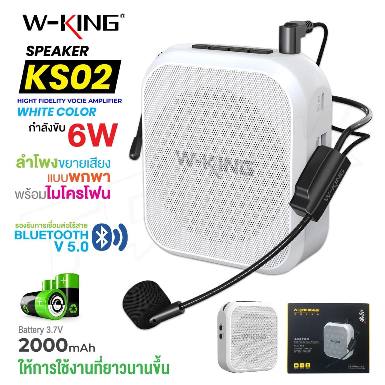 W-KING Portable Voice Amplifier Speaker (Model: KS02)