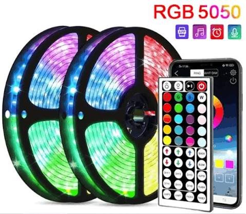 RGB LED Flexible Strip Light Color Changing Lighting Kit TV Background Lighting for Indoor Outdoor Decoration