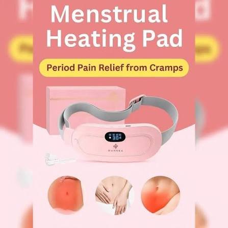 Menstrual Heating Pad, Electric Cramp Relief Waist Belt Device, Heating Pads With 3 Heat Levels And 3 Vibration Massage Modes,menstrual Period, Back Or Belly Pain Relief For Women And Girl