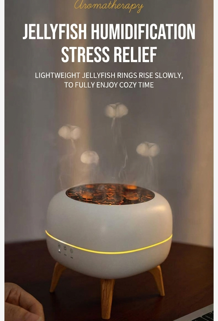 Jellyfish Ring Aromatherapy Humidifier (or Jellyfish Smoke Ring Diffuser)