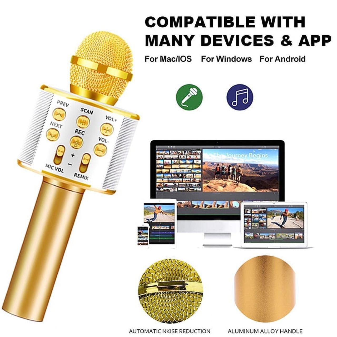 Wireless Bluetooth Karaoke Microphone (or Handheld Singing Microphone Speaker)