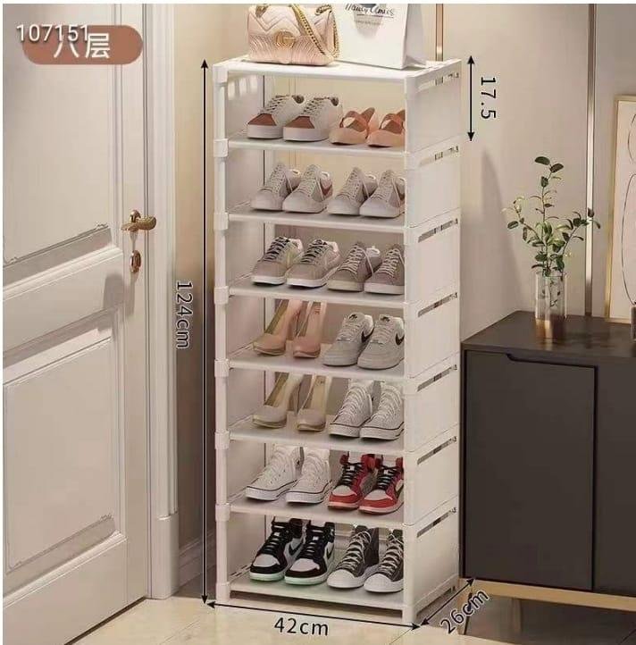 Multi-Tier Narrow Shoe Rack (or Space-Saving Vertical Shoe Organizer)