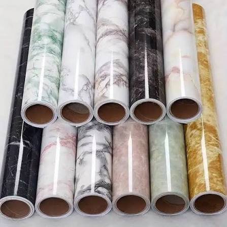 Self-Adhesive Marble Pattern Wallpaper Rolls (Model: MGT RL-03)