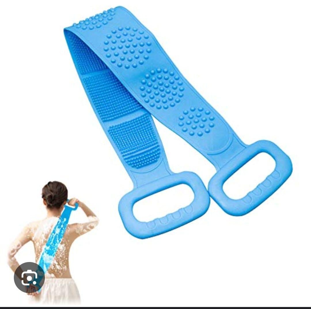 Silicone Back Scrubber Exfoliating Loofah Bath Shower Towel Spa Skin Body Brush(1 Pcs)
