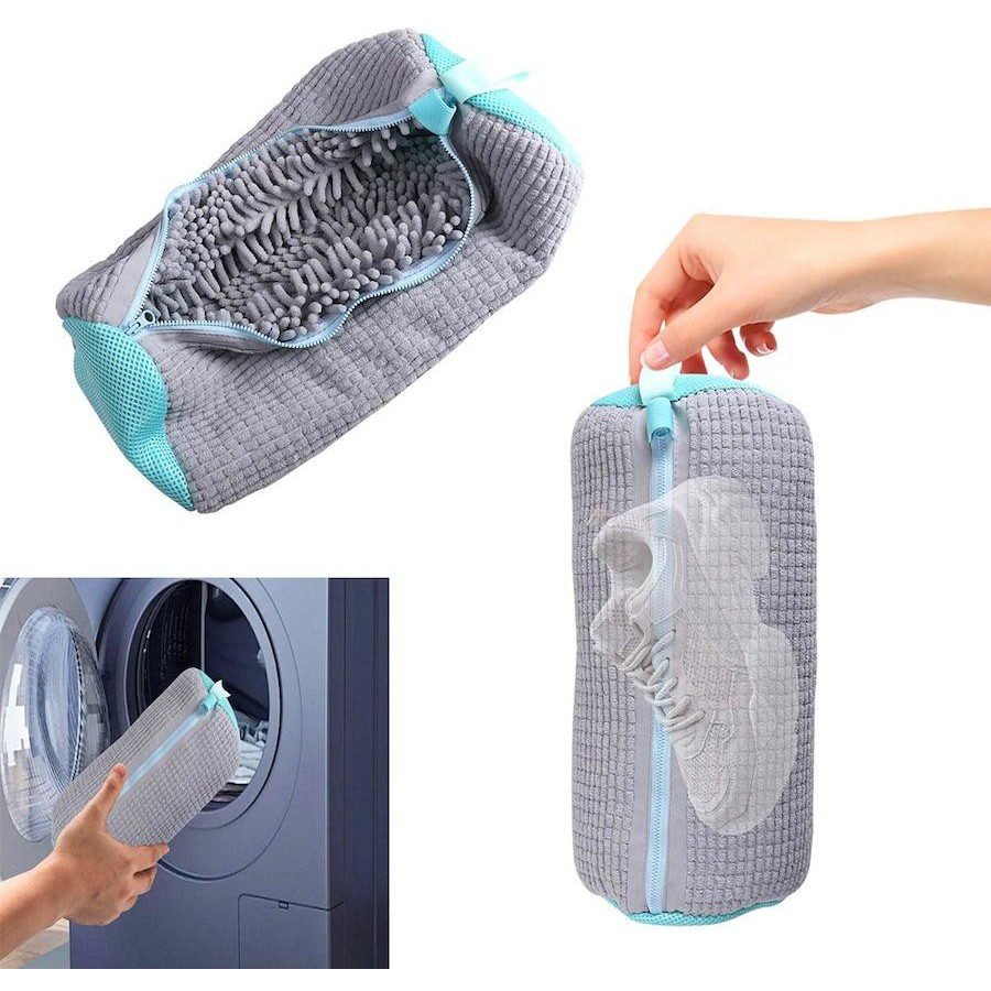 Shoe Washing Machine Bag: Laundry Shoe Bag for Washer and Dryer - 2pc Reusable Shoe Cleaning Bag for Sneaker Tennis Shoes Unstain Cleaner Kit 