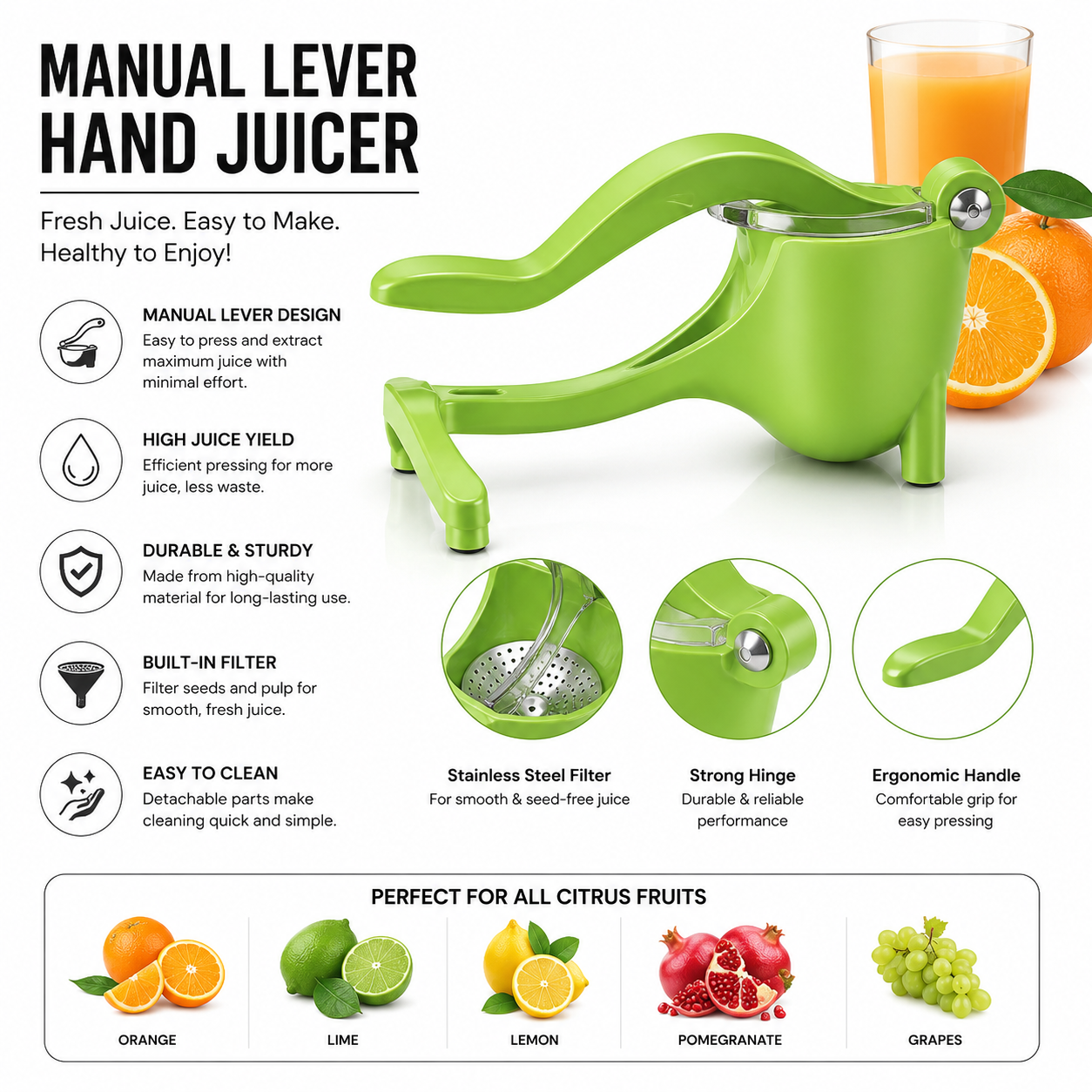 Manual Lever Hand Juicer (or Citrus Squeezer)